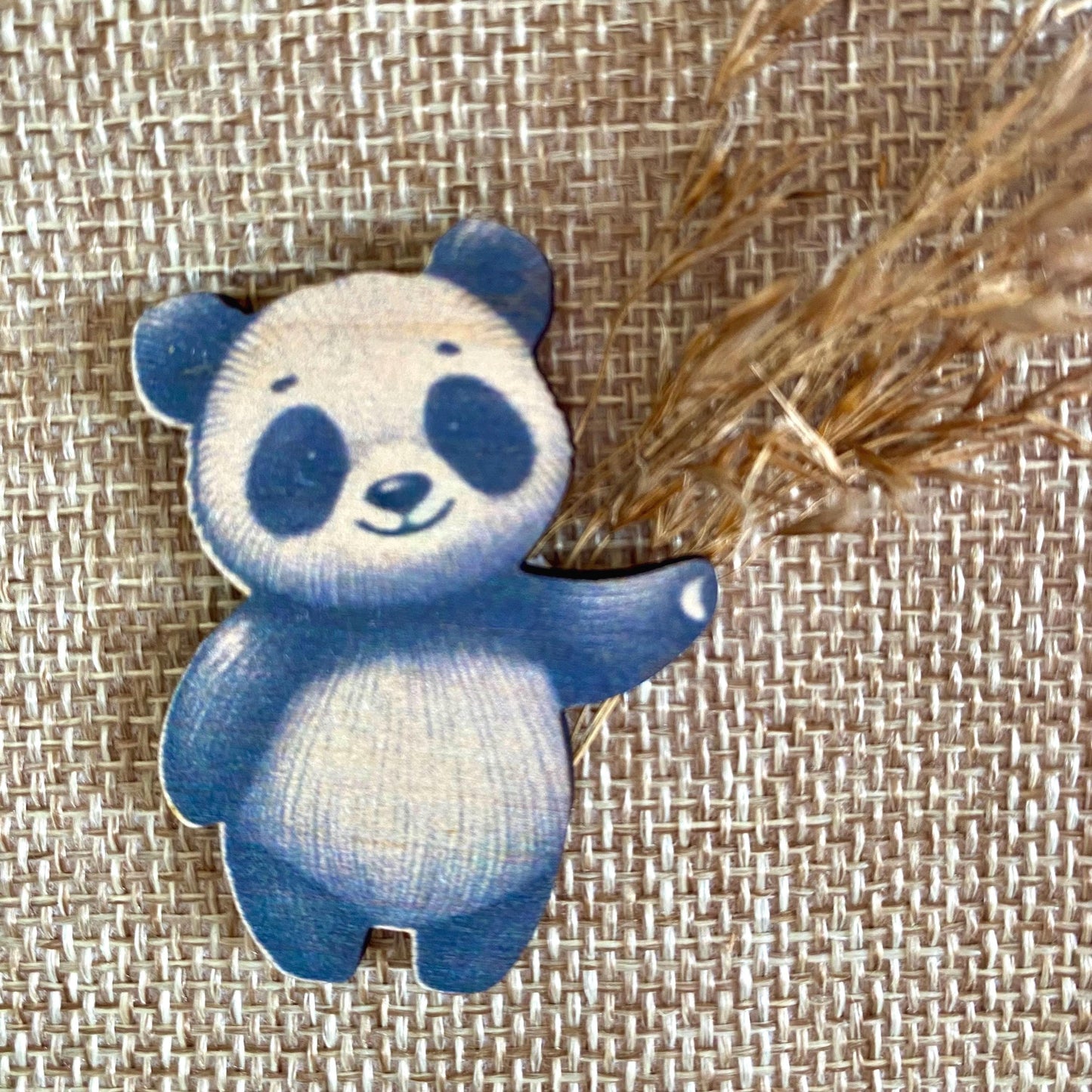 Câlin de Poche en Bois "Panda" – Un Compagnon de Douceur