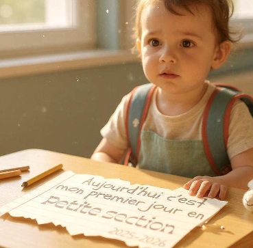 Plaque Rentrée Scolaire en Bois "Premier Jour" – Accessoire Photo Souvenir