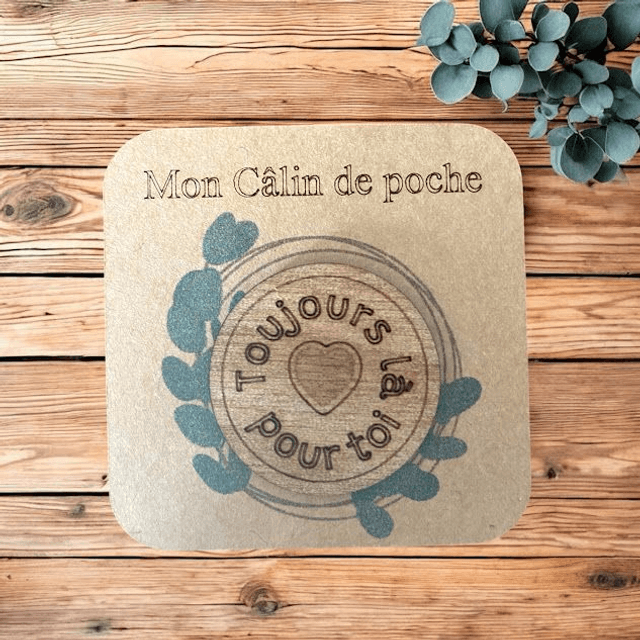 Câlin de poche en bois 4 modèles au choix