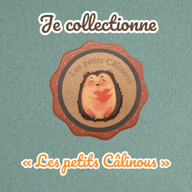 Câlin de poche en bois petits animaux - Câlinous à collectionner.