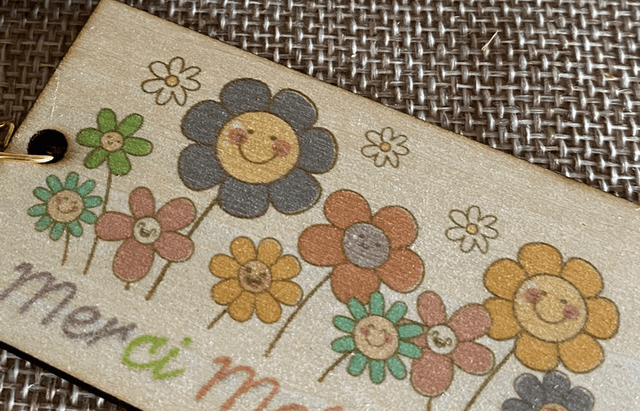 Porte-clés maîtresse en bois 