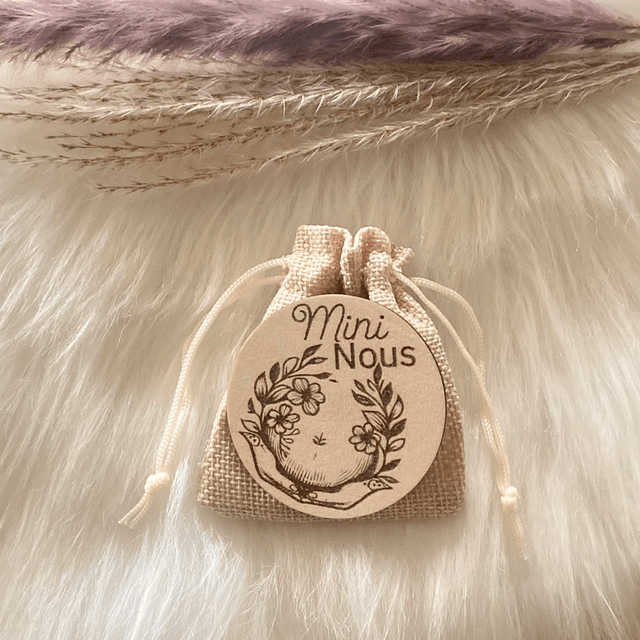 Magnet annonce naissance en bois