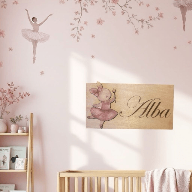 Décoration murale danseuse ballerine chambre bébé 