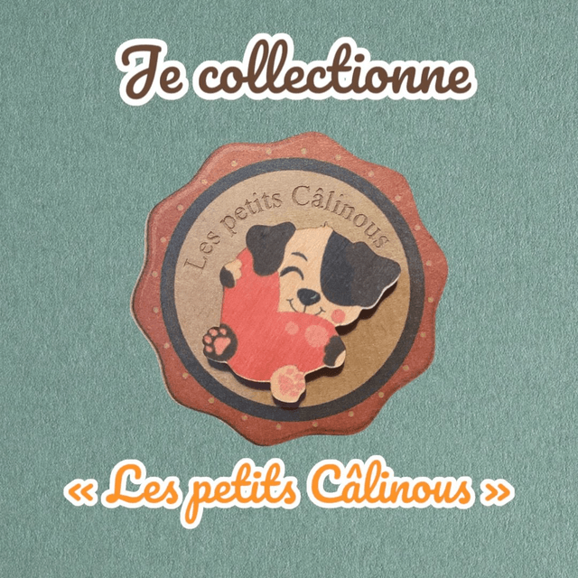 Câlin de poche en bois petits animaux - Câlinous à collectionner.