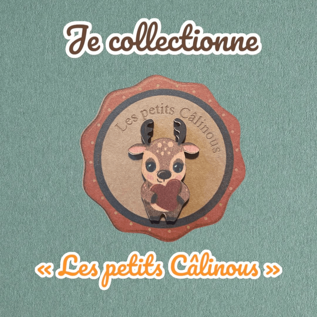 Câlin de poche en bois petits animaux - Câlinous à collectionner.