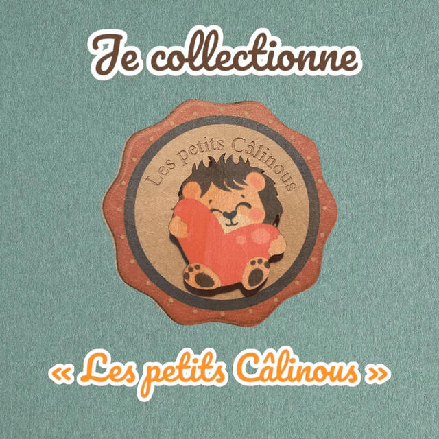 Câlin de poche en bois petits animaux - Câlinous à collectionner.
