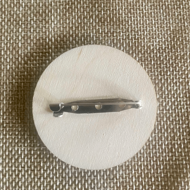 Badge rentrée scolaire en bois - badge personnalisable prénom enfant