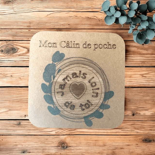 Câlin de poche en bois 4 modèles au choix