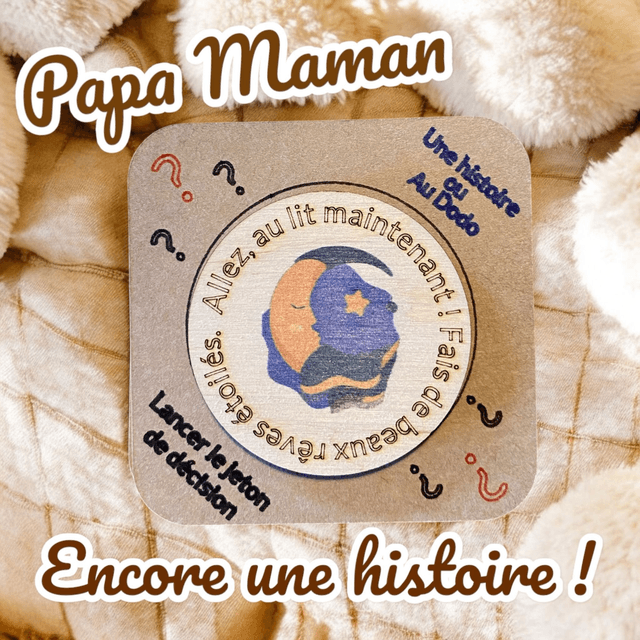 Pièce de décision en bois histoire conte du soir ? Une histoire ou au lit ? 