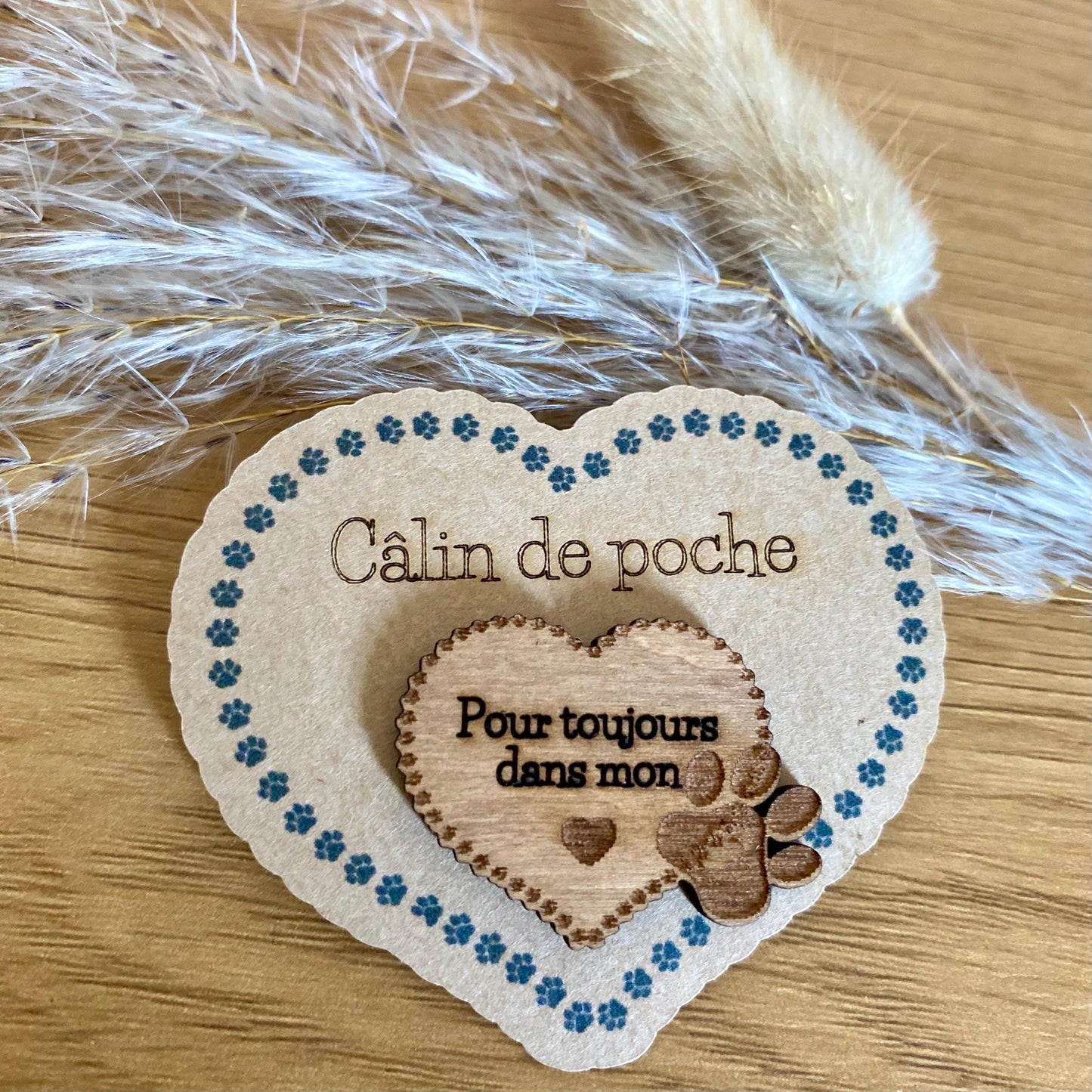Cadeau commémoratif chien chat – « Pour toujours dans mon cœur »