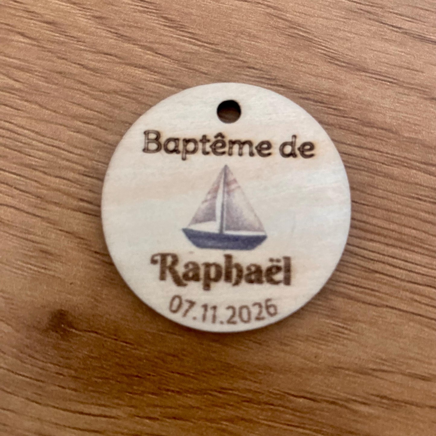 Étiquettes en Bois "Thème Marin" – Élégance et Authenticité pour vos Événements