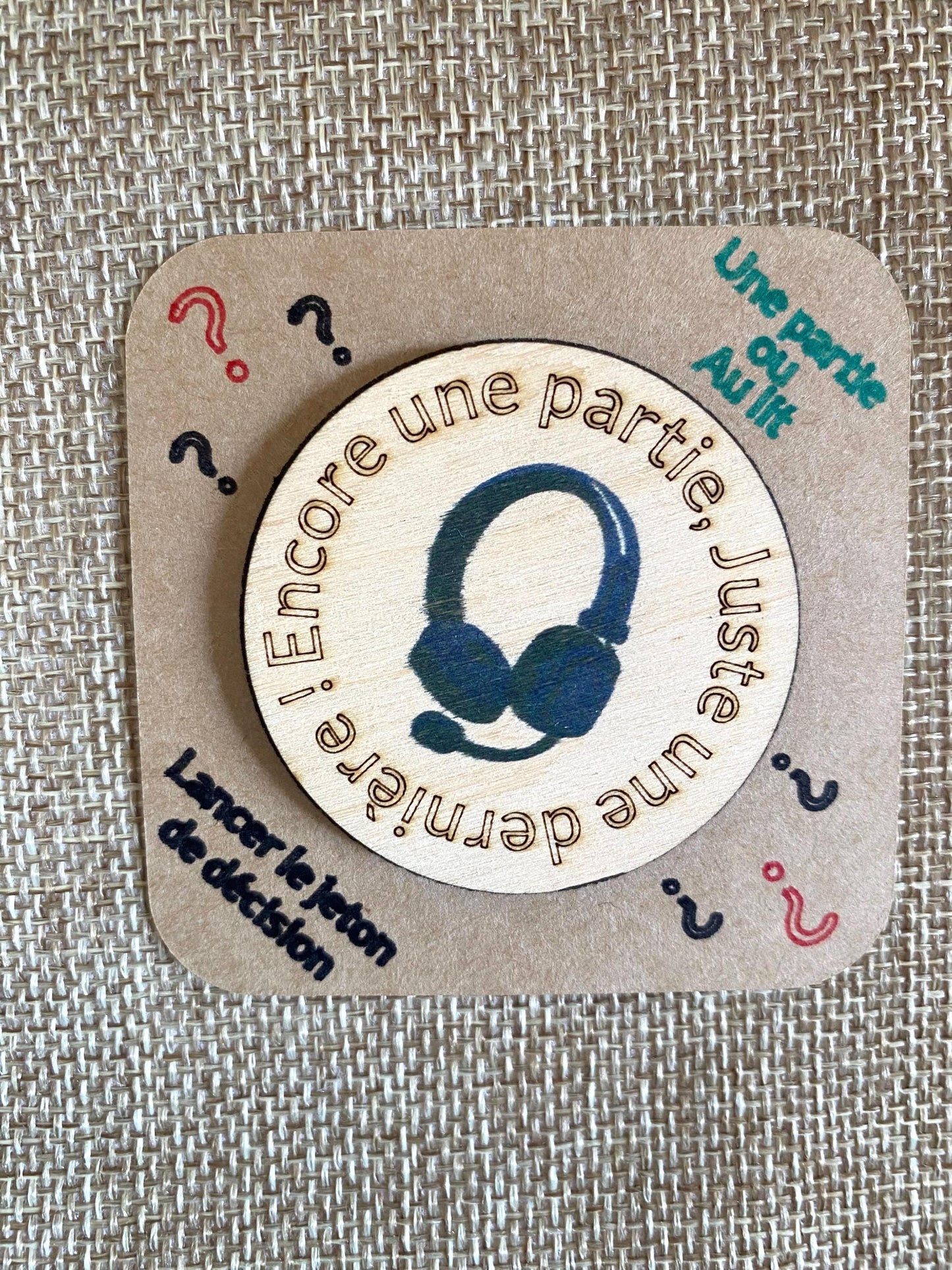 Jeton de Décision "Gamer" – L'ultime arbitre de vos sessions de jeu !