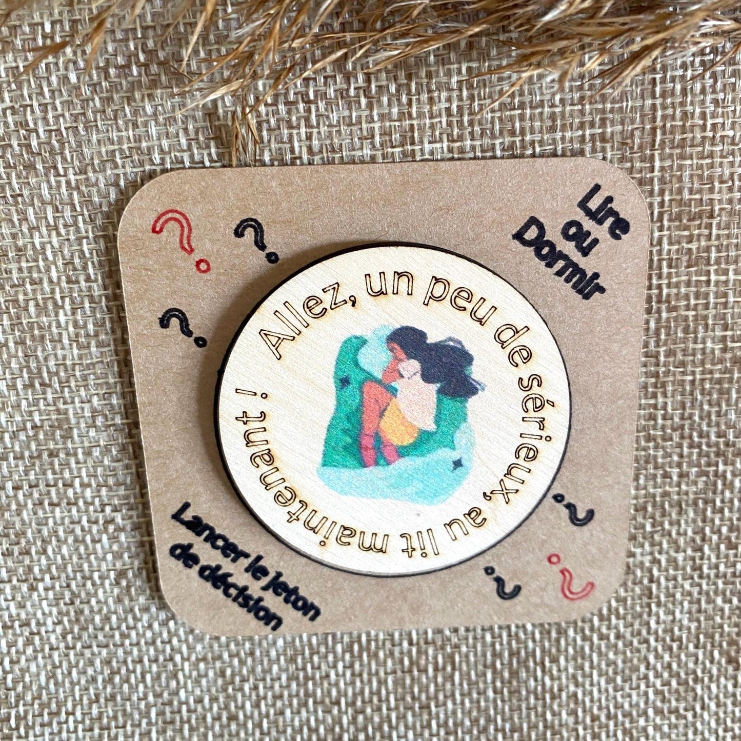 Pièce de Décision de Lecture – Accessoire Livre Insolite