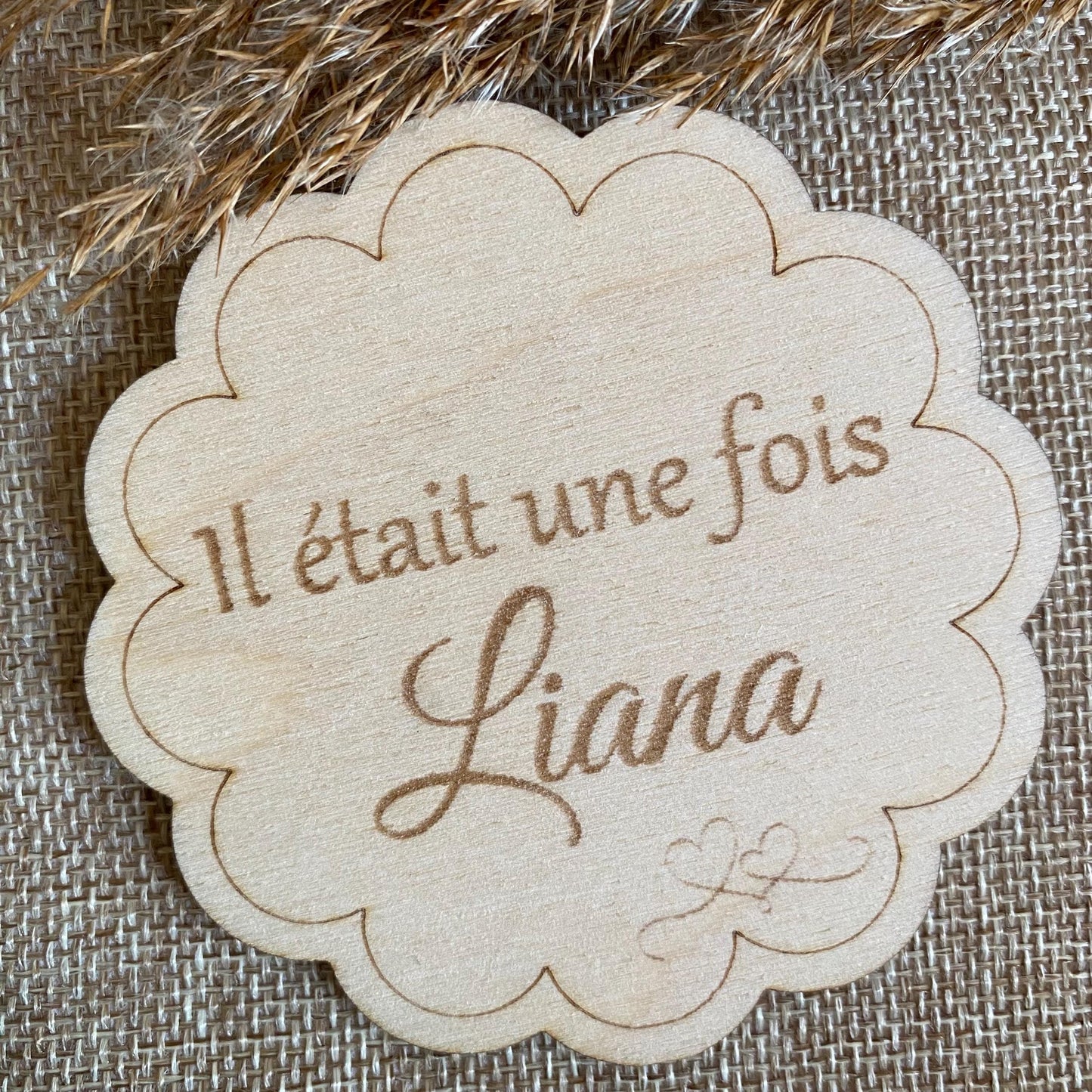 Accessoire photo maternité carte ronde bienvenue bébé