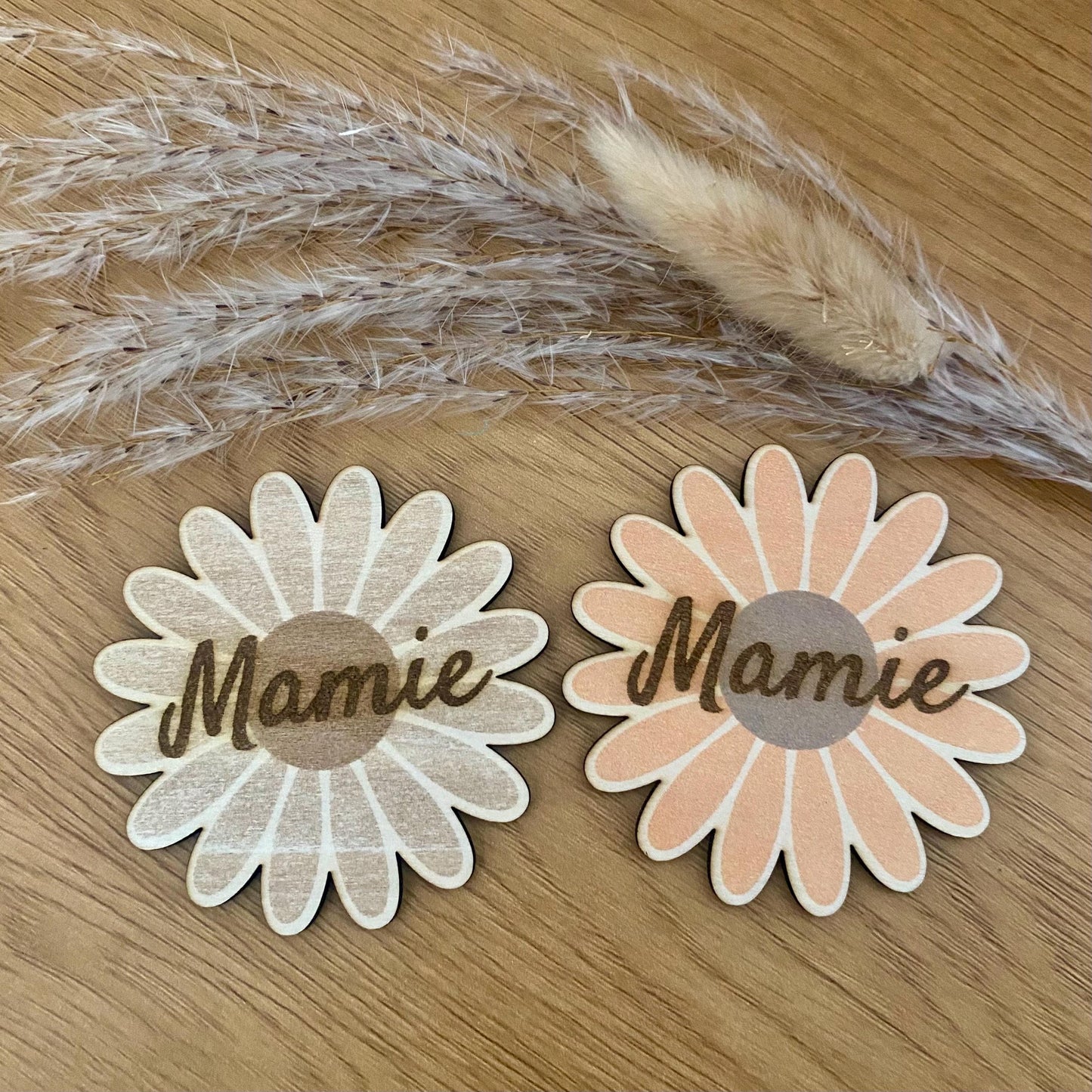 Magnets en Bois "Marguerite" – La Touche Fleurie et Personnalisée pour vos Événements
