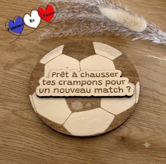 Ballon de Foot en Bois – L'Annonce Surprise Personnalisée