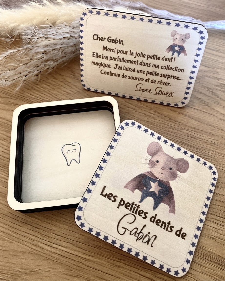 Boîte à dents de lait Super Souris