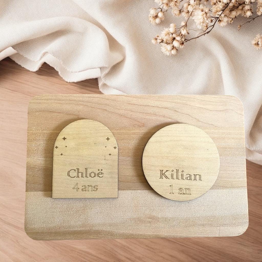 Magnet en Bois Personnalisé – Cadeau Invité Anniversaire
