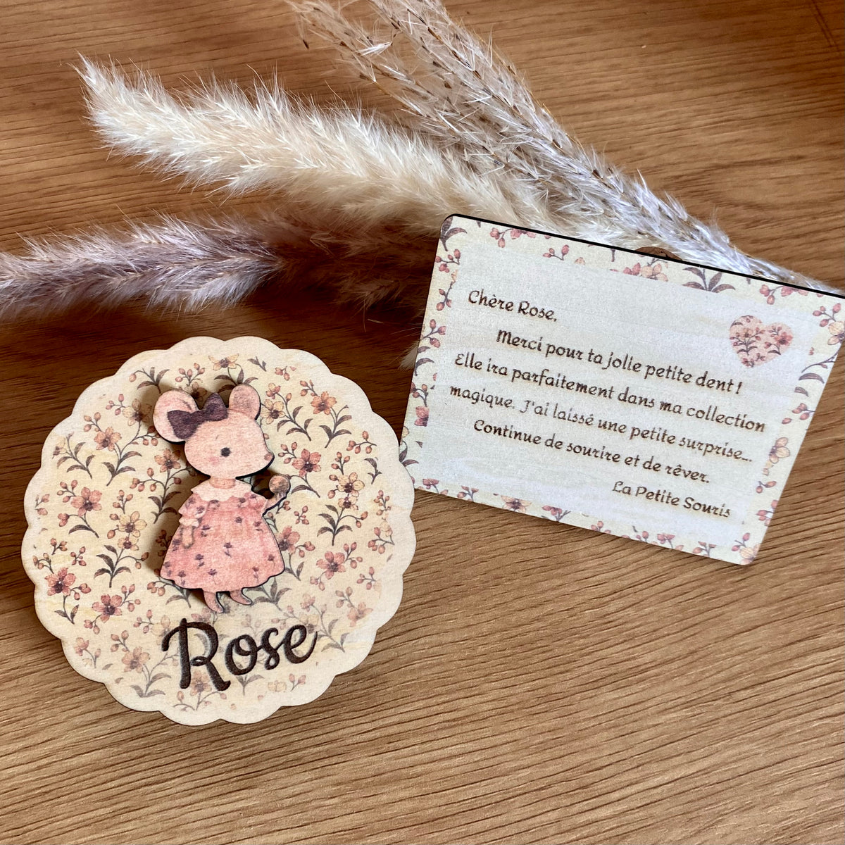Le kit Magique de la Petite Souris -
Boîte à Dents de Lait Personnalisée - Lettre de la petite souris - Porte magique –