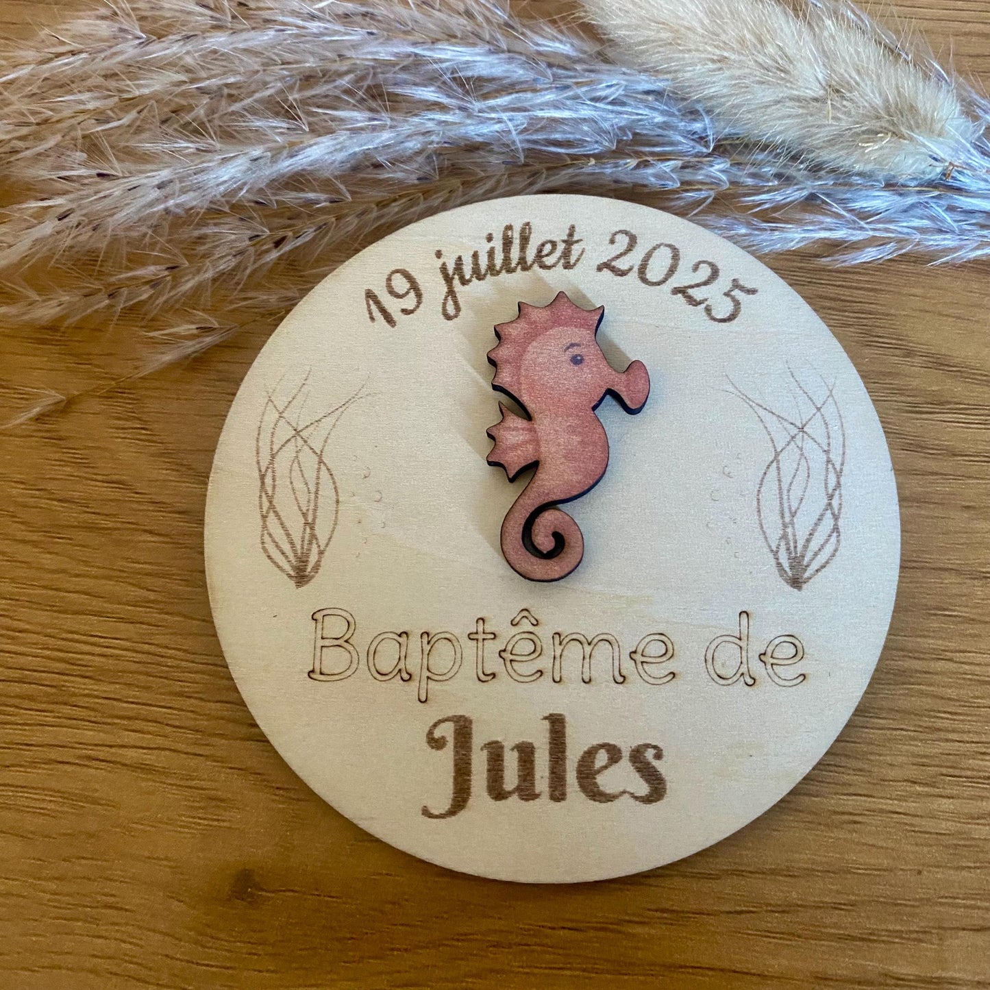 Magnet Personnalisé Thème Mer et Océan – Souvenir Baptême