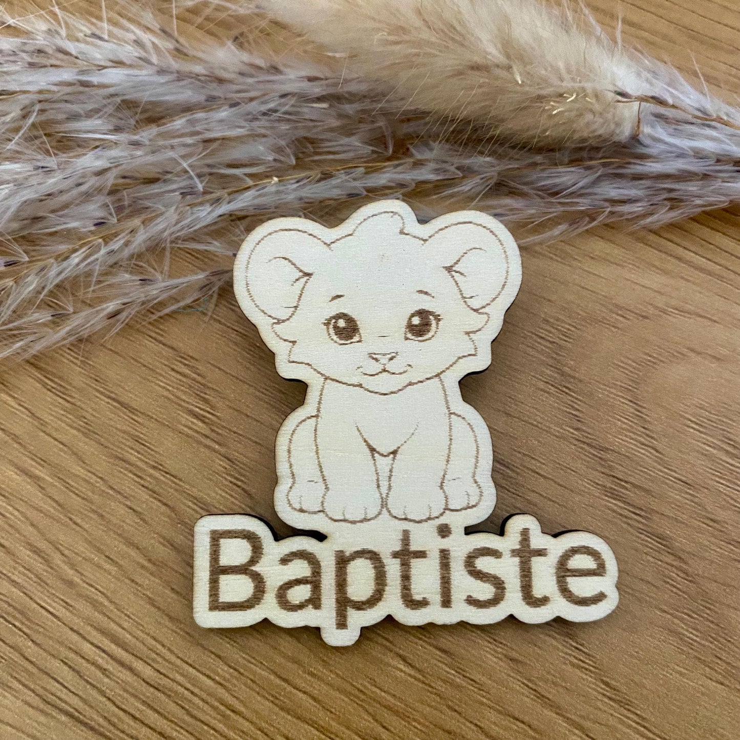 Collection Déco & Cadeaux Invités – Thème « Lionceau » en Bois