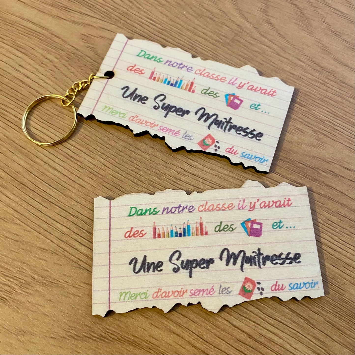 Cadeaux Personnalisés pour Maîtresse, Nounou & ATSEM – Porte-clés & Magnets