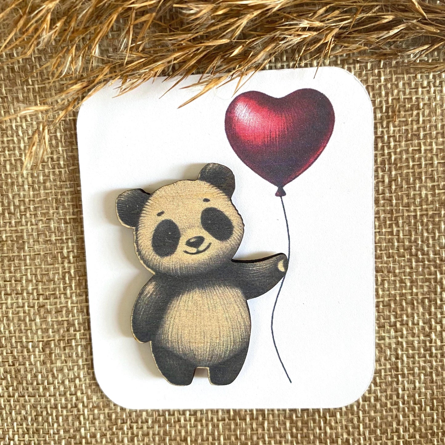 Câlin de Poche en Bois "Panda" – Un Compagnon de Douceur