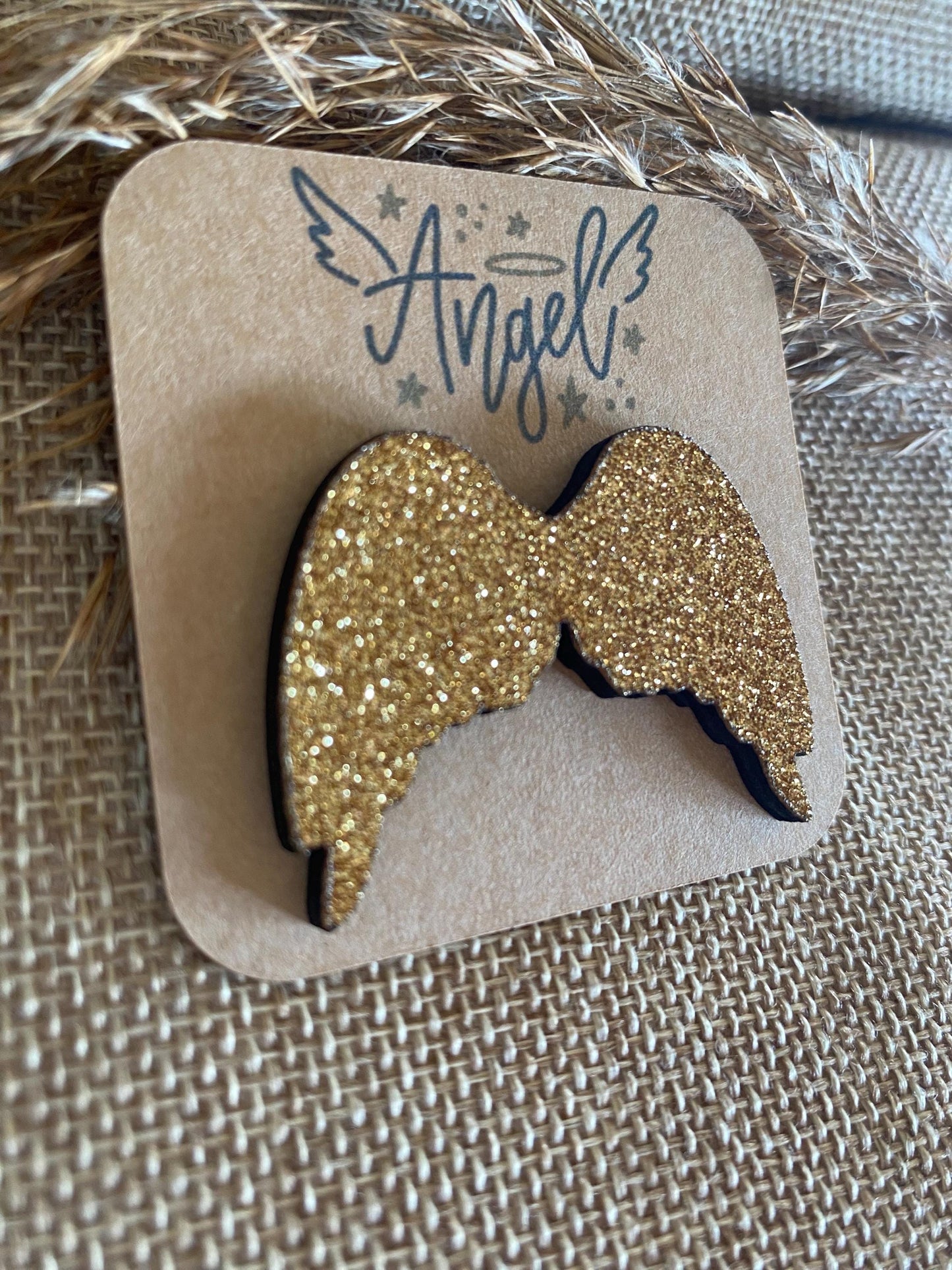Ailes d’Ange Gardien – Format Câlin de poche, Pin’s ou Broche