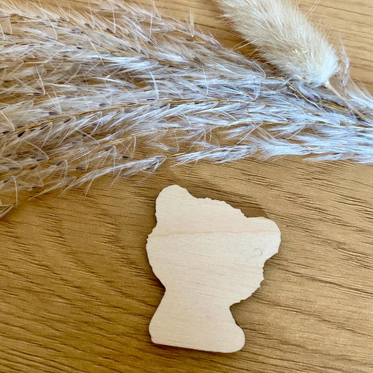 Porte-Bonheur Panda Roux en Bois – Cadeau Amour et Couple