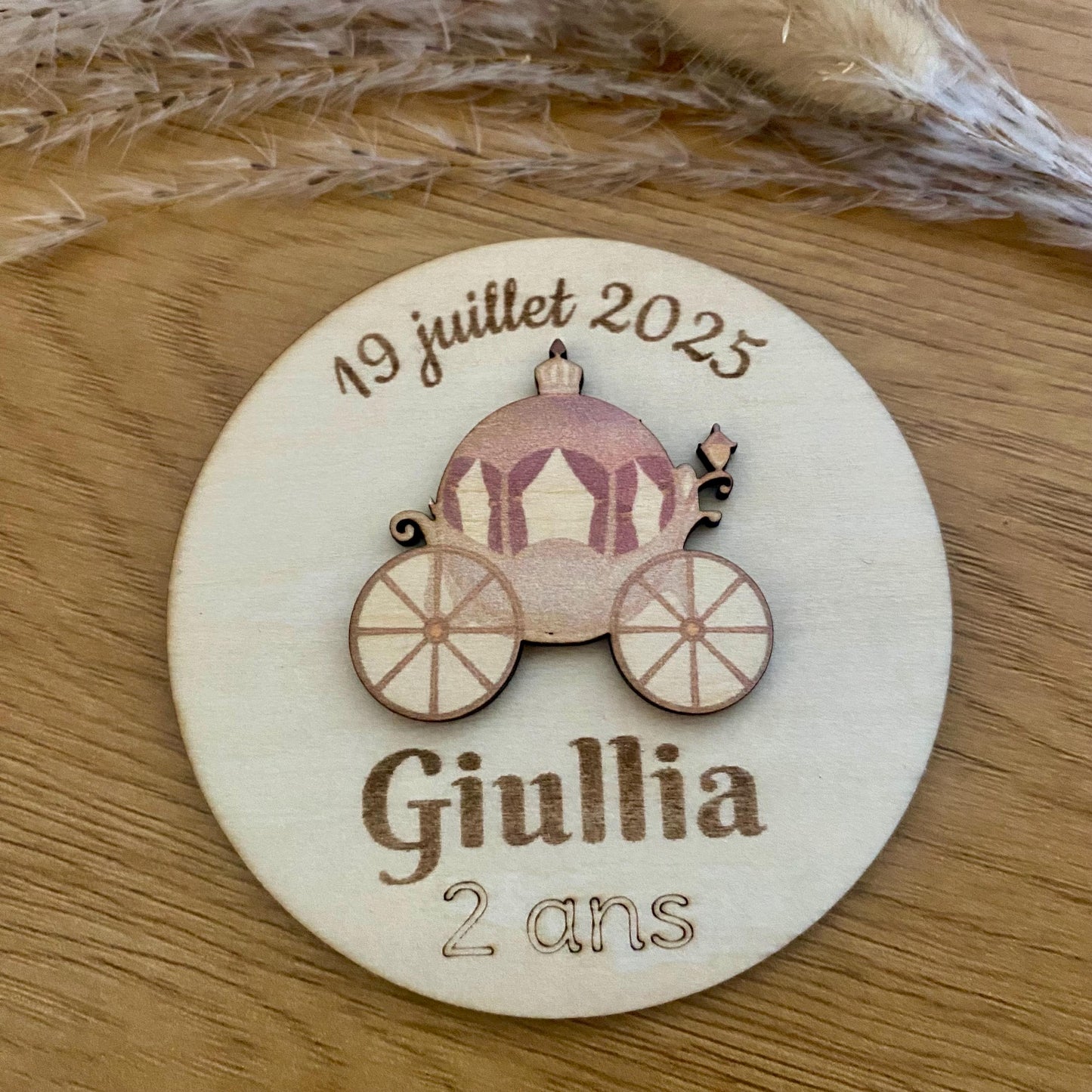 Marque-Place Féerique en Bois – Anniversaire Princesse & Sirène