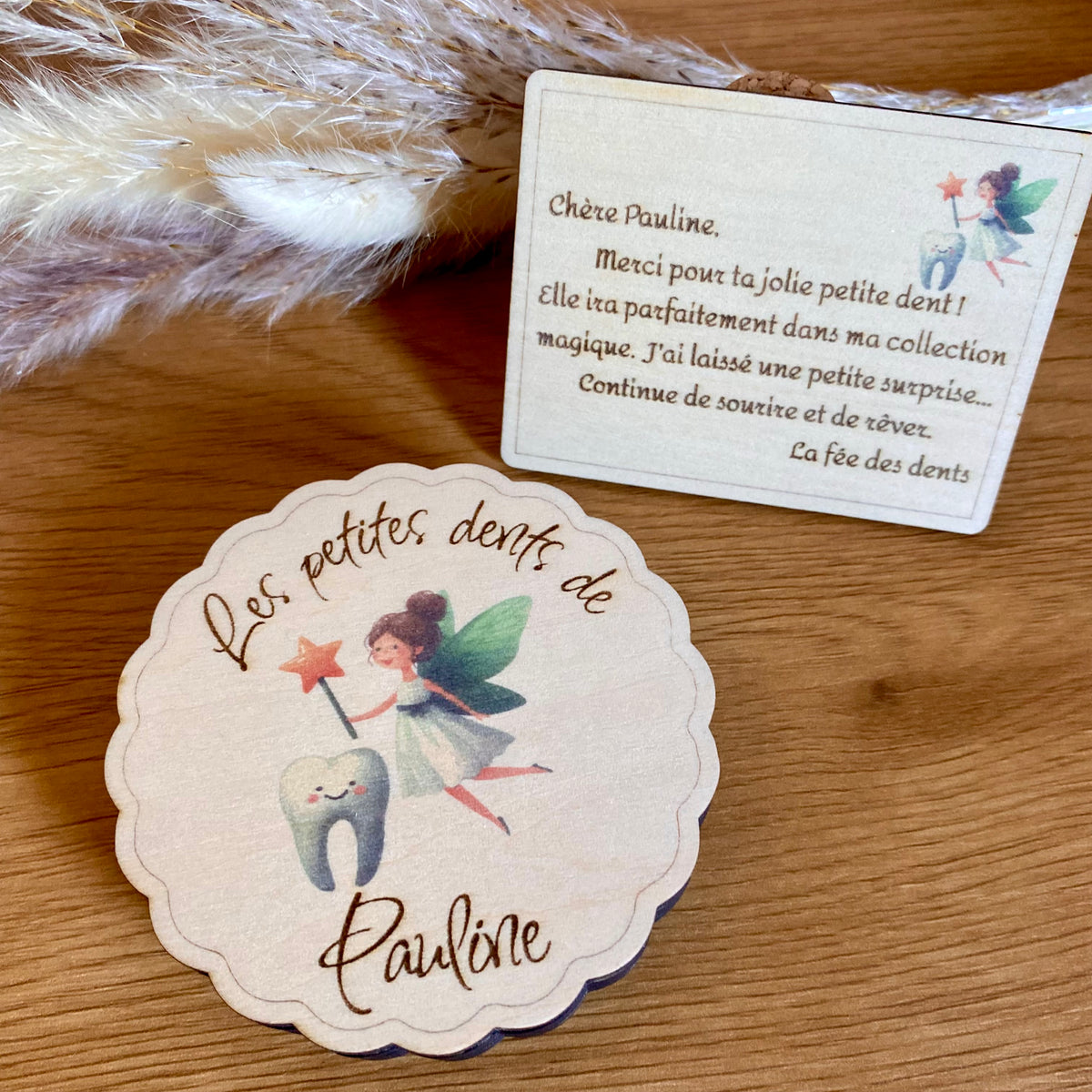 Boîte à dents de lait personnalisée "La Fée des dents"