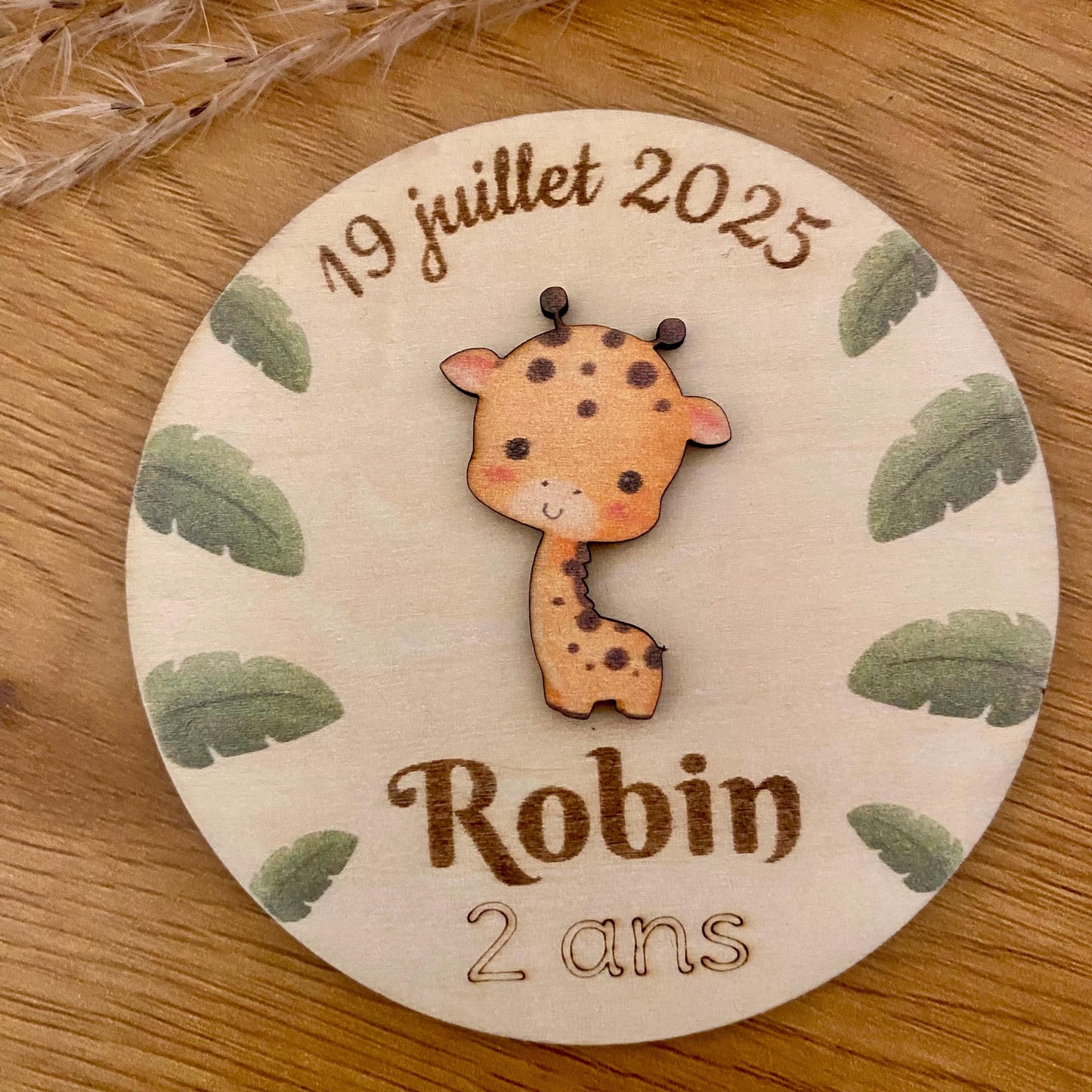 Magnets en Bois "Jungle Safari" – Le Cadeau Invité Inoubliable