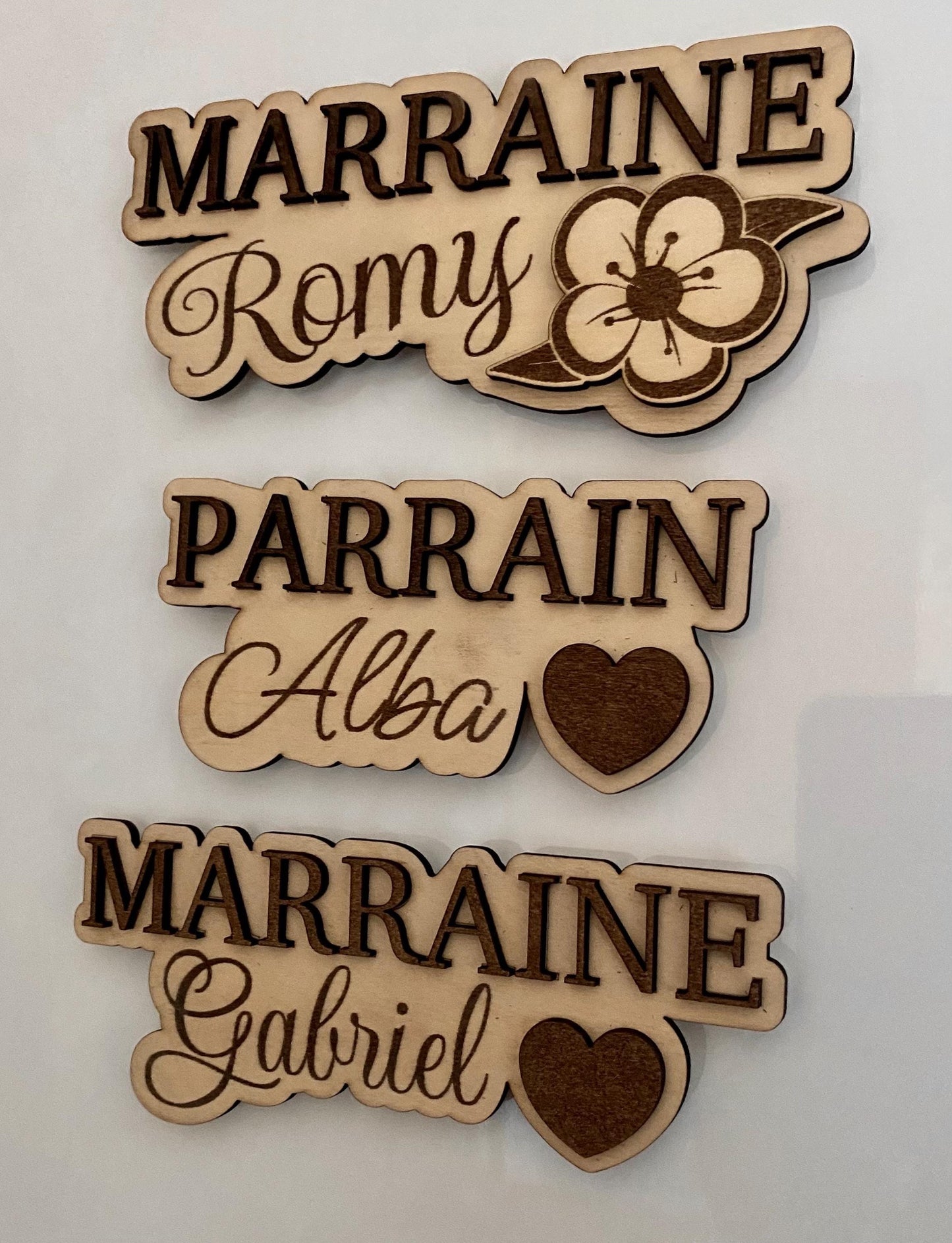 Magnet Personnalisé – Le Cadeau Tendre pour Marraine, Parrain & Plus