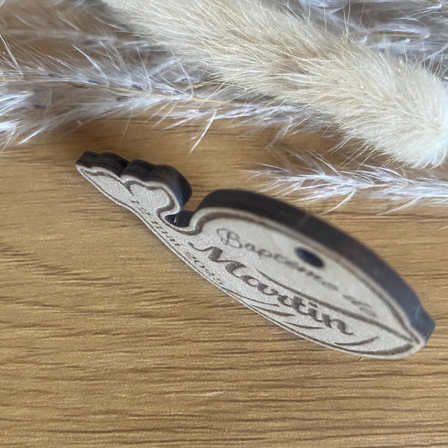 Étiquettes en Bois Personnalisées – Thème Marin, Baleine & Coquillages