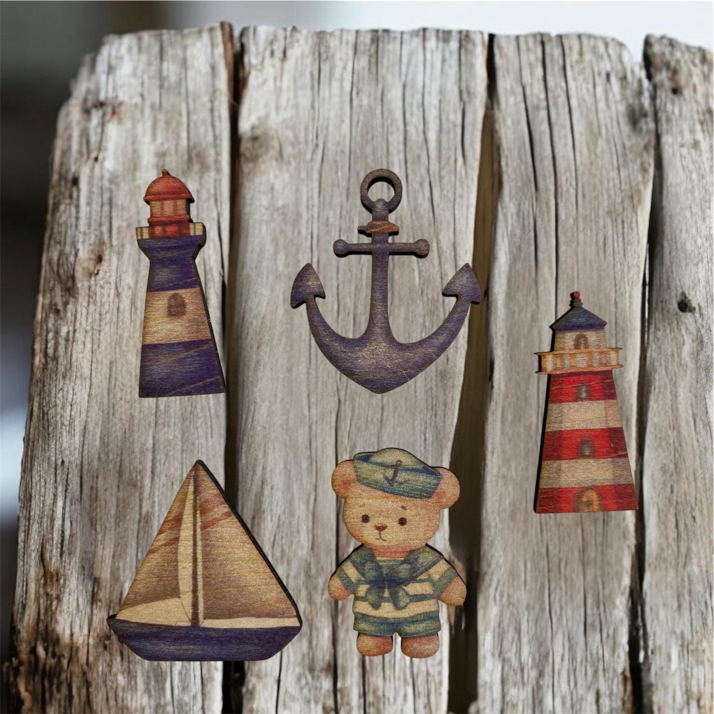 Magnets en Bois Personnalisés – Souvenirs de Baptême & Événements