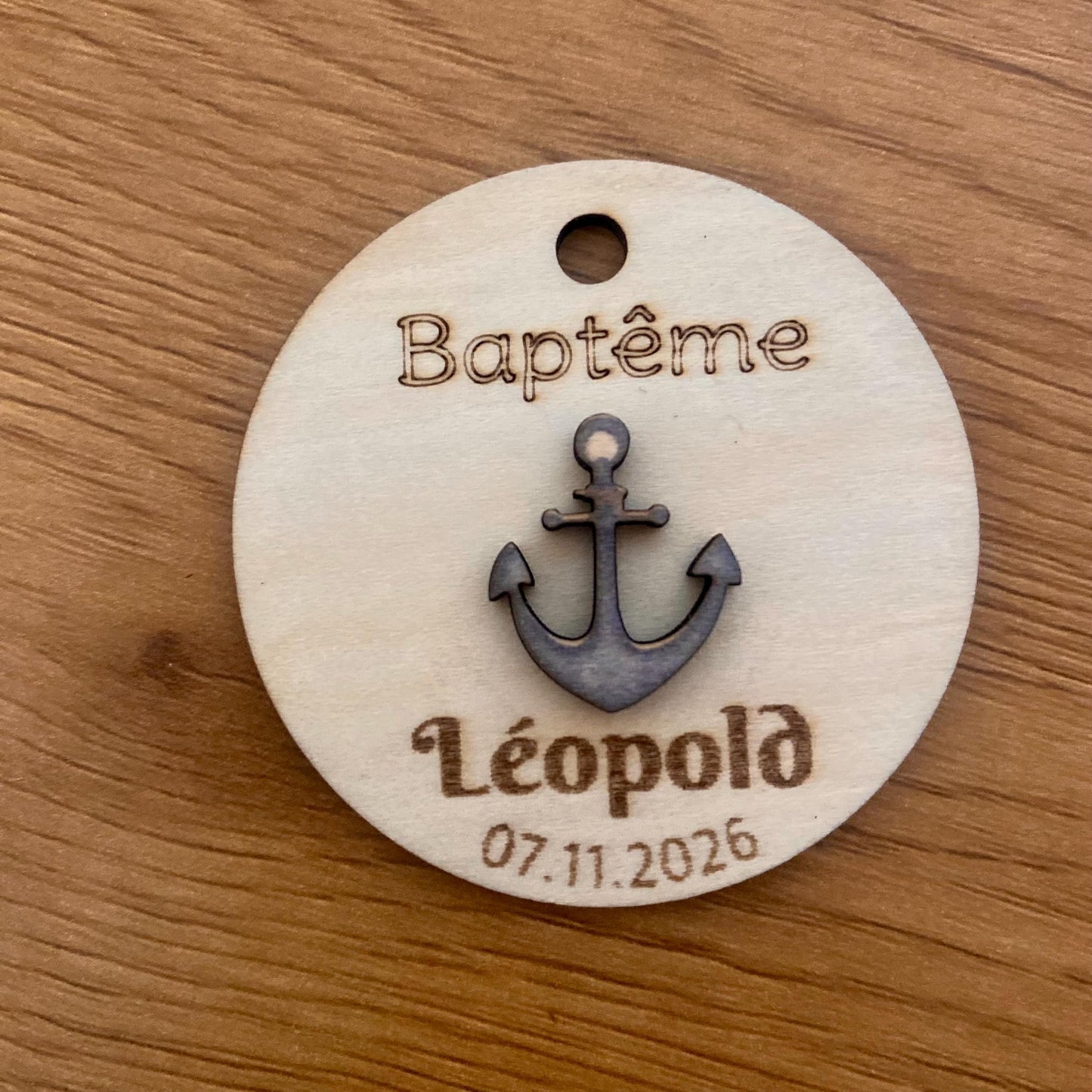 Étiquettes en Bois "Thème Marin" – Élégance et Authenticité pour vos Événements