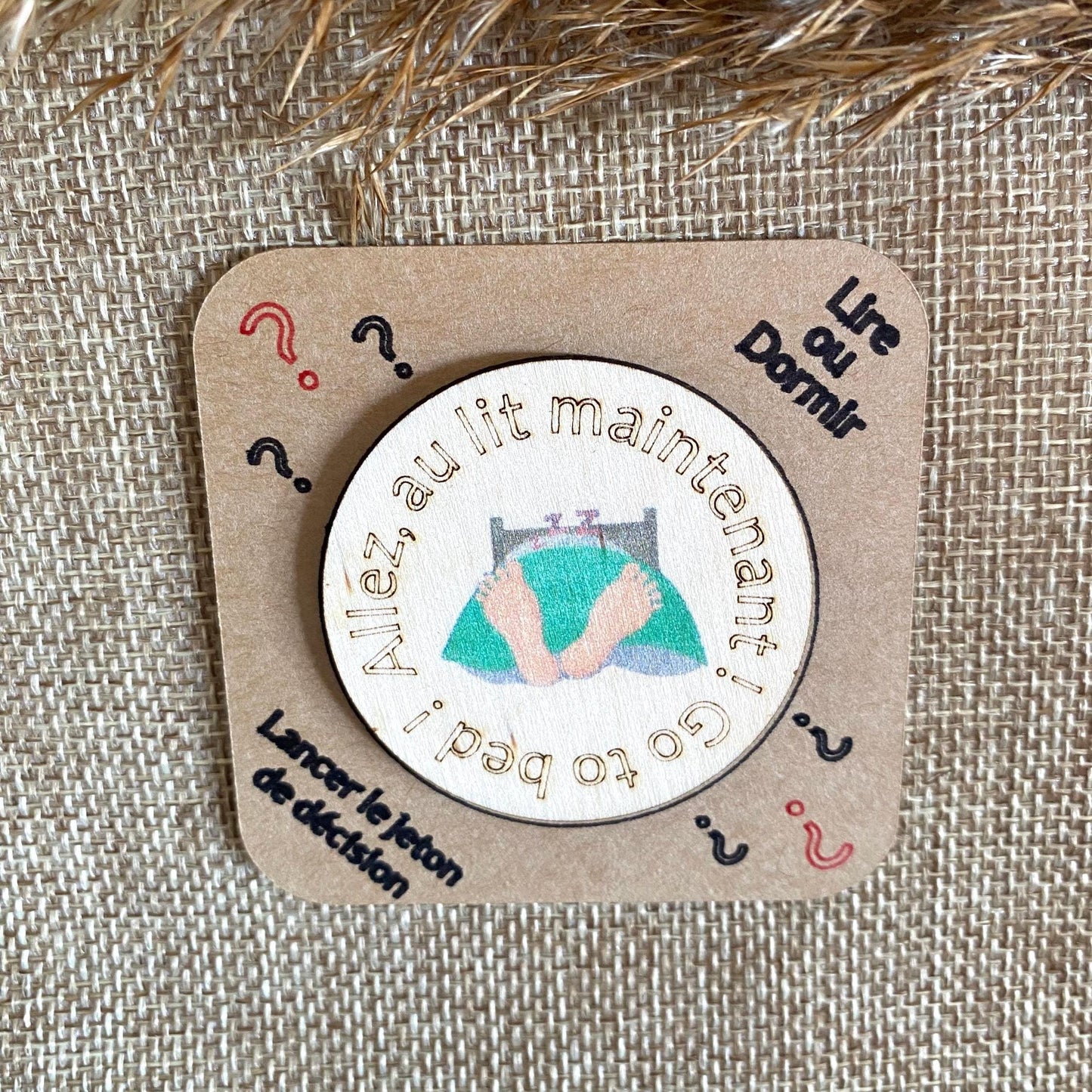 Pièce de Décision de Lecture – Accessoire Livre Insolite