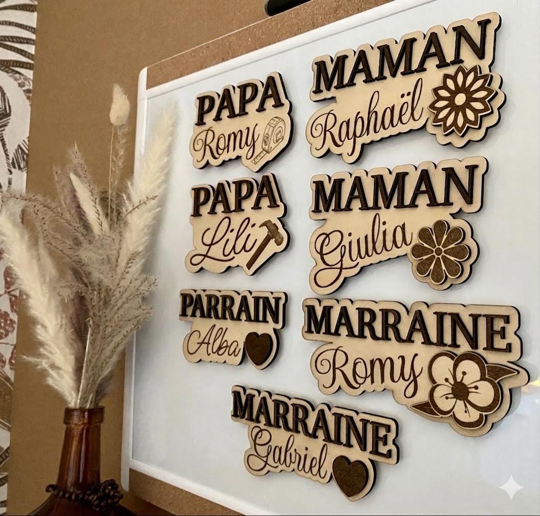 Magnet Personnalisé – Le Cadeau Tendre pour Marraine, Parrain & Plus