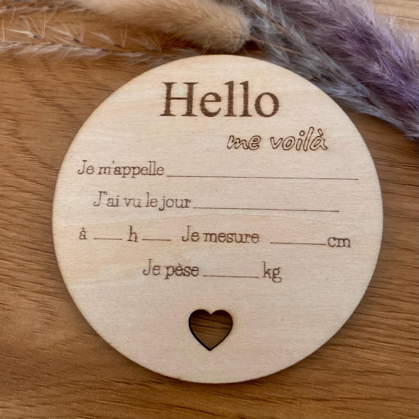 Carte "Bienvenue Bébé" hello me voilà