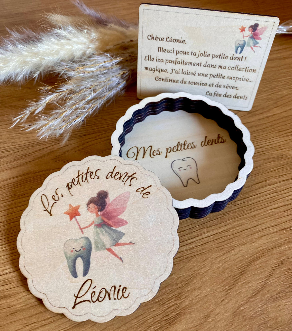 Boîte à dents de lait personnalisée "La Fée des dents"