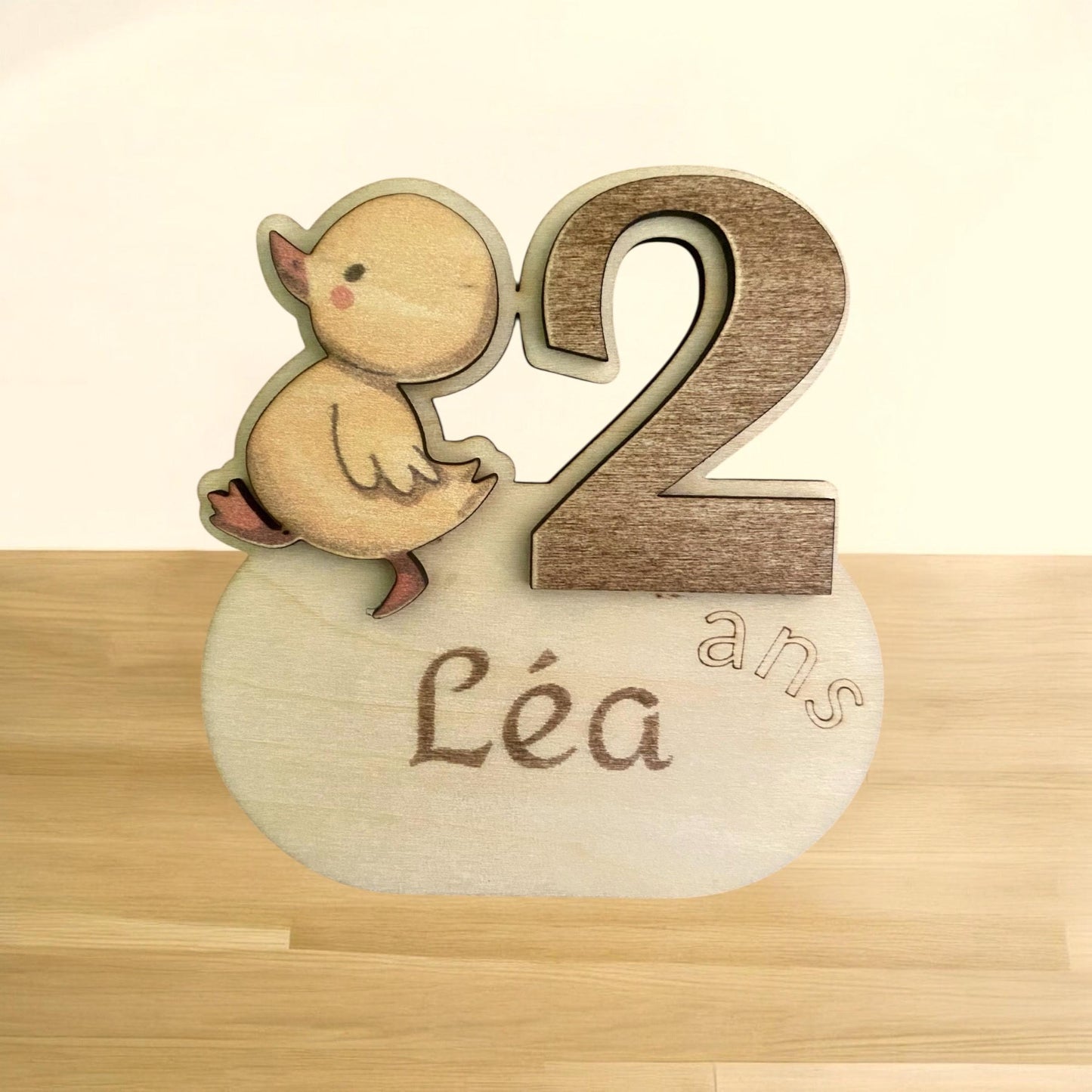 Magnet Anniversaire enfant en Bois Personnalisé – Modèle au Choix