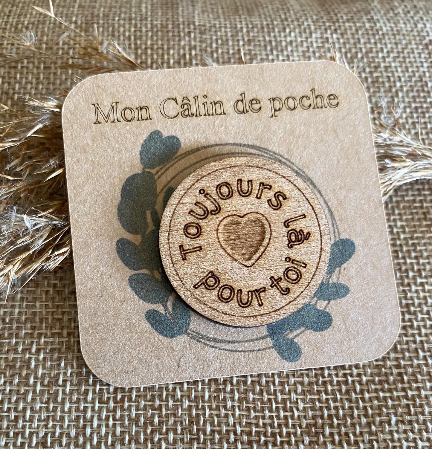 Câlin de poche gravé – Une Douceur Gravée pour vos Proches