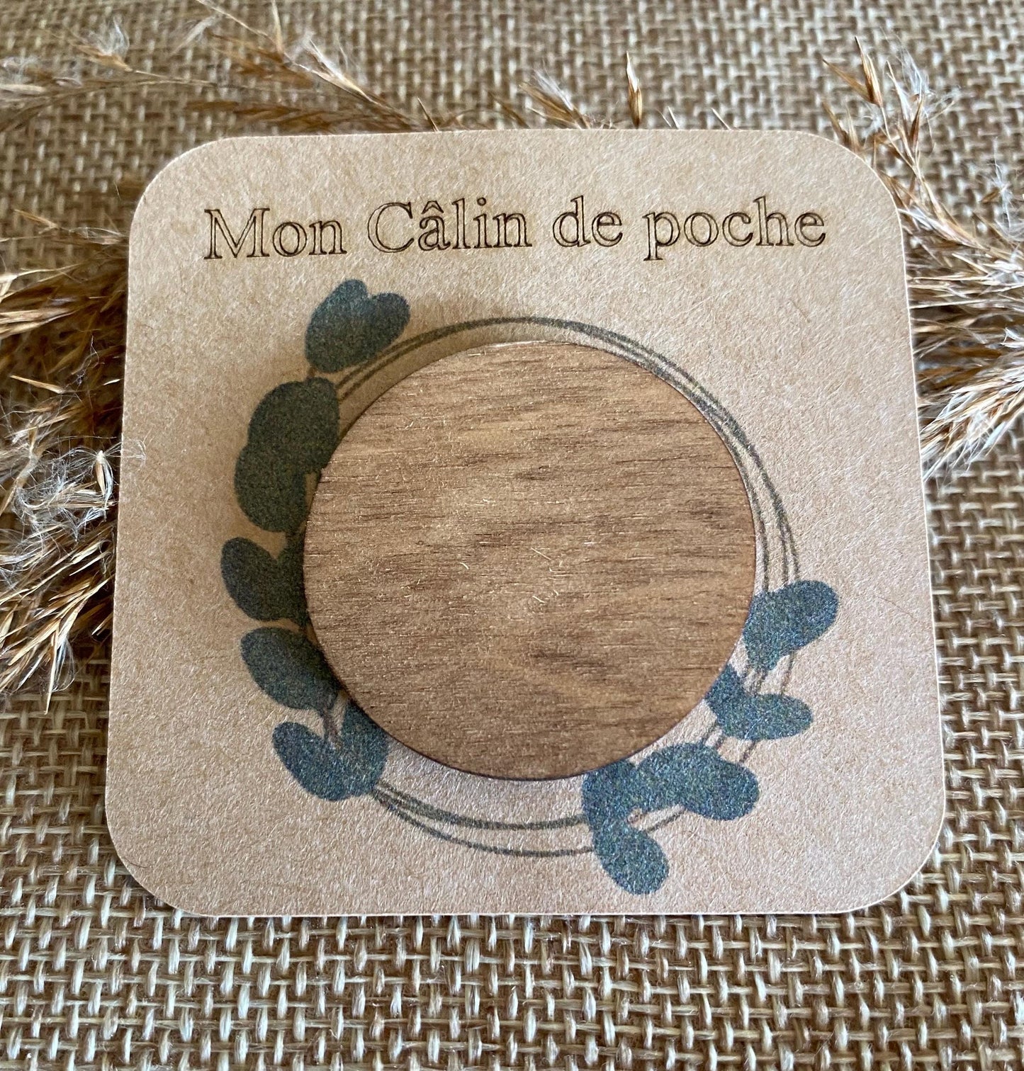 Jeton "Câlin de Poche" – Un Souvenir Gravé qui Voyage avec Vous