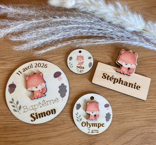 Magnets, Étiquettes & Marque-places – Collection "Forêt Enchantée"