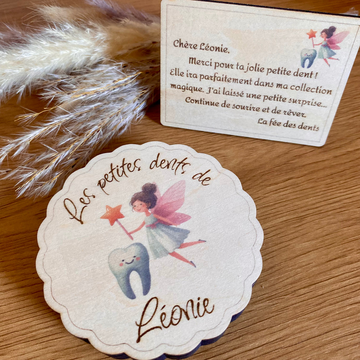 Boîte à dents de lait personnalisée "La Fée des dents"