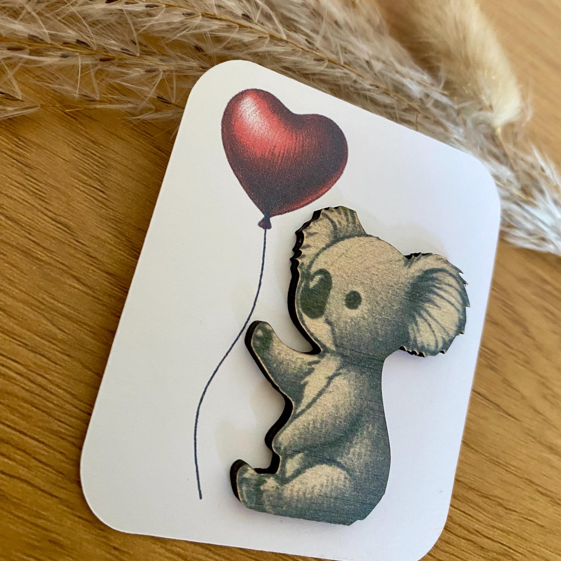 Câlin de poche bois naturel motif koala adorable