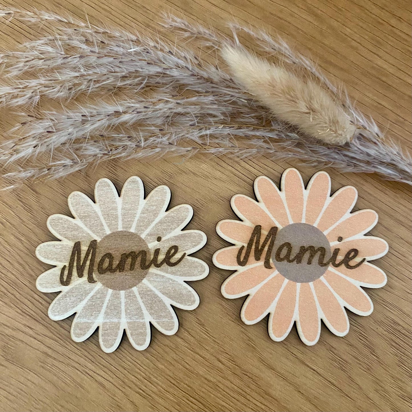 Magnet et Marque-place en Bois « Marguerite »