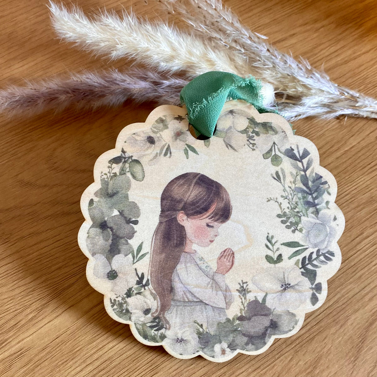 Carte en Bois – Cadeau Personnalisé communion ou première communion, Parrain, Marraine)