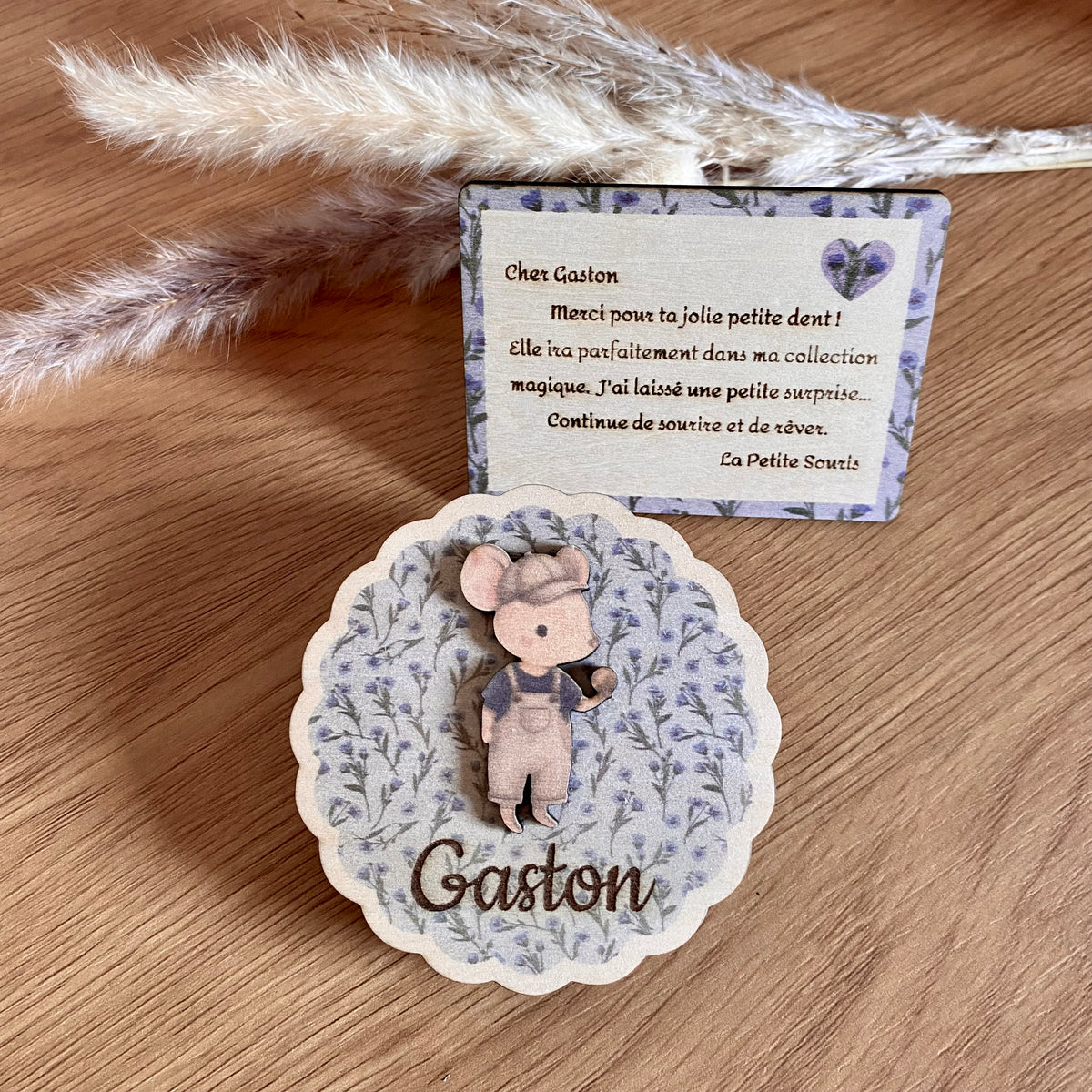 Le kit Magique de la Petite Souris -
Boîte à Dents de Lait Personnalisée - Lettre de la petite souris - Porte magique –