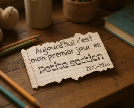 Plaque Rentrée Scolaire en Bois "Premier Jour" – Accessoire Photo Souvenir